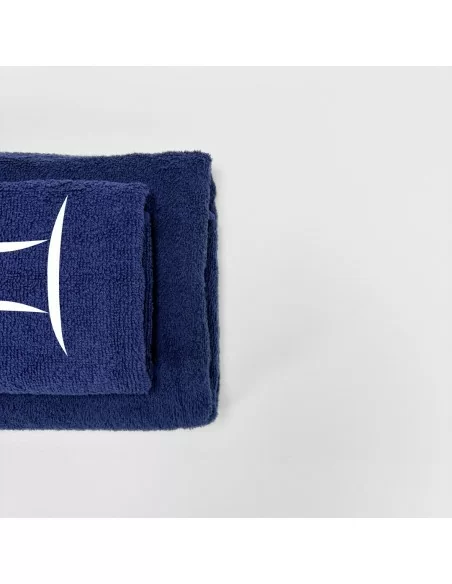 Coppia Asciugamani Personalizzati LineaBlu art. Oroscopo Blu Navy