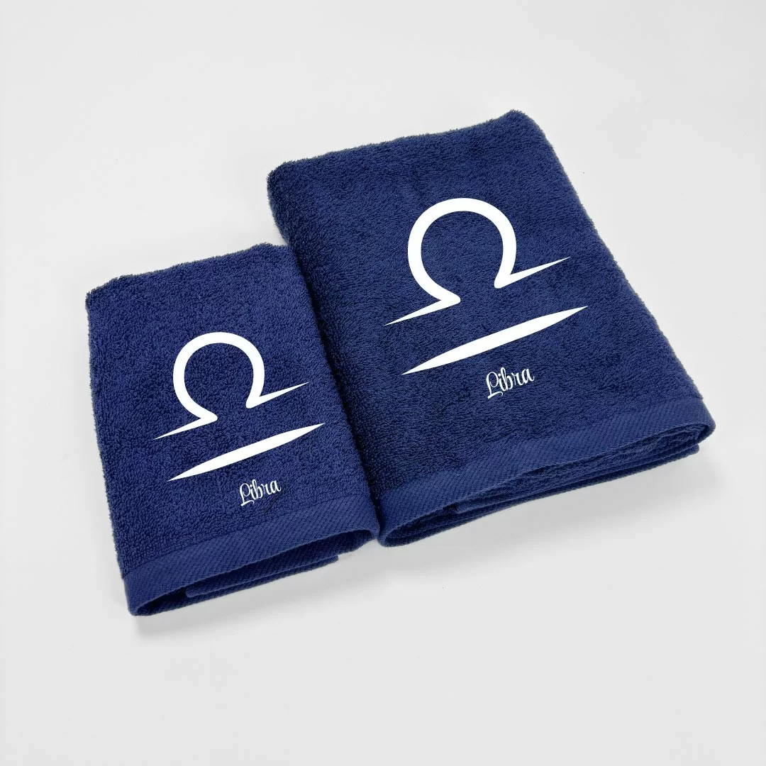 Coppia Asciugamani Personalizzati LineaBlu art....