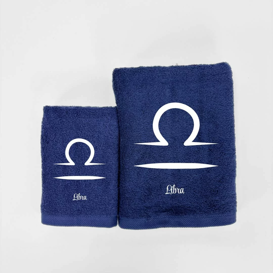 Coppia Asciugamani Personalizzati LineaBlu art....