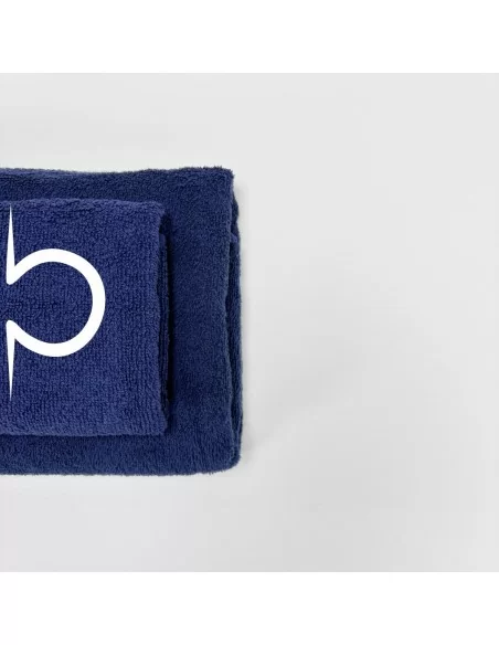 Coppia Asciugamani Personalizzati LineaBlu art. Oroscopo Blu Navy