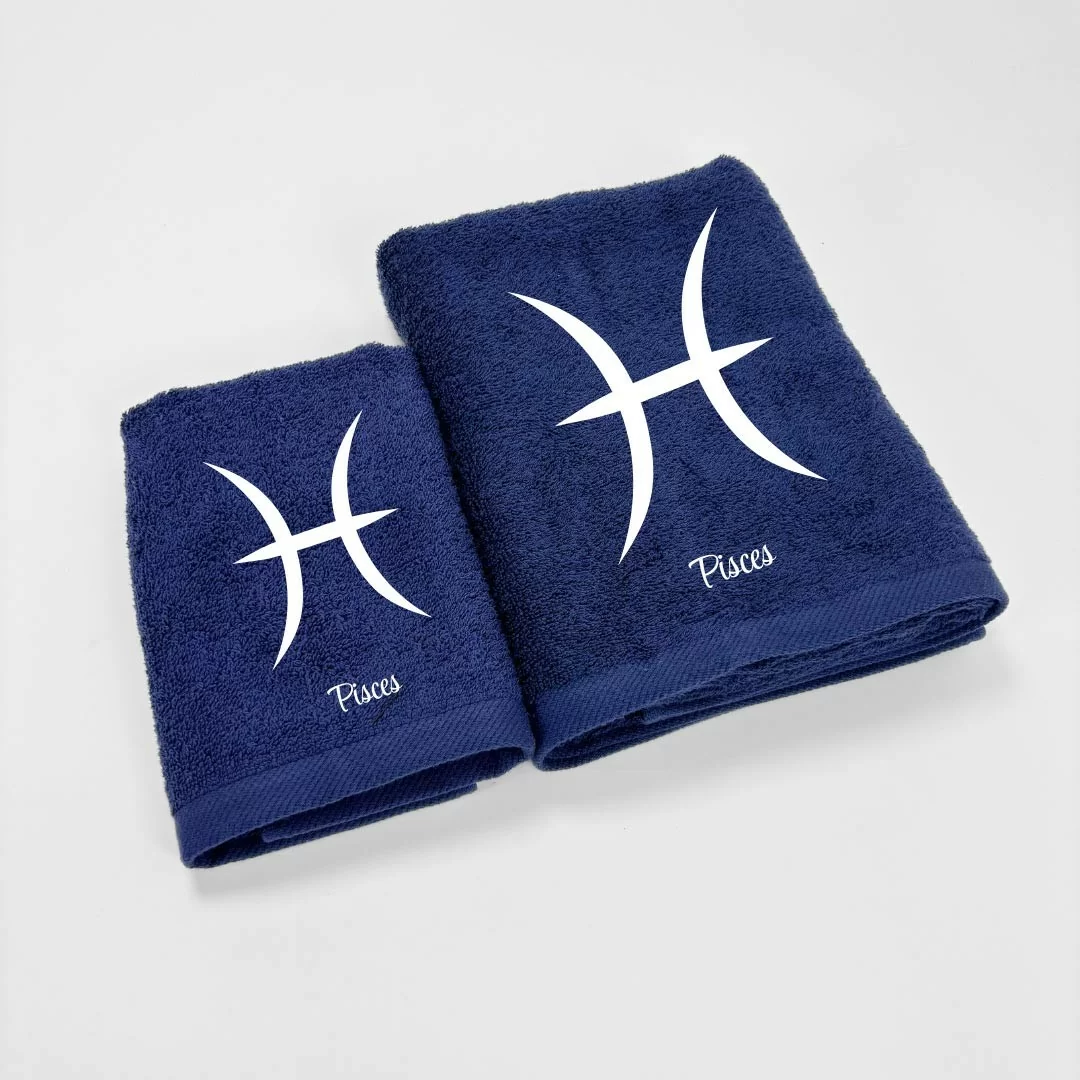 Coppia Asciugamani Personalizzati LineaBlu art....