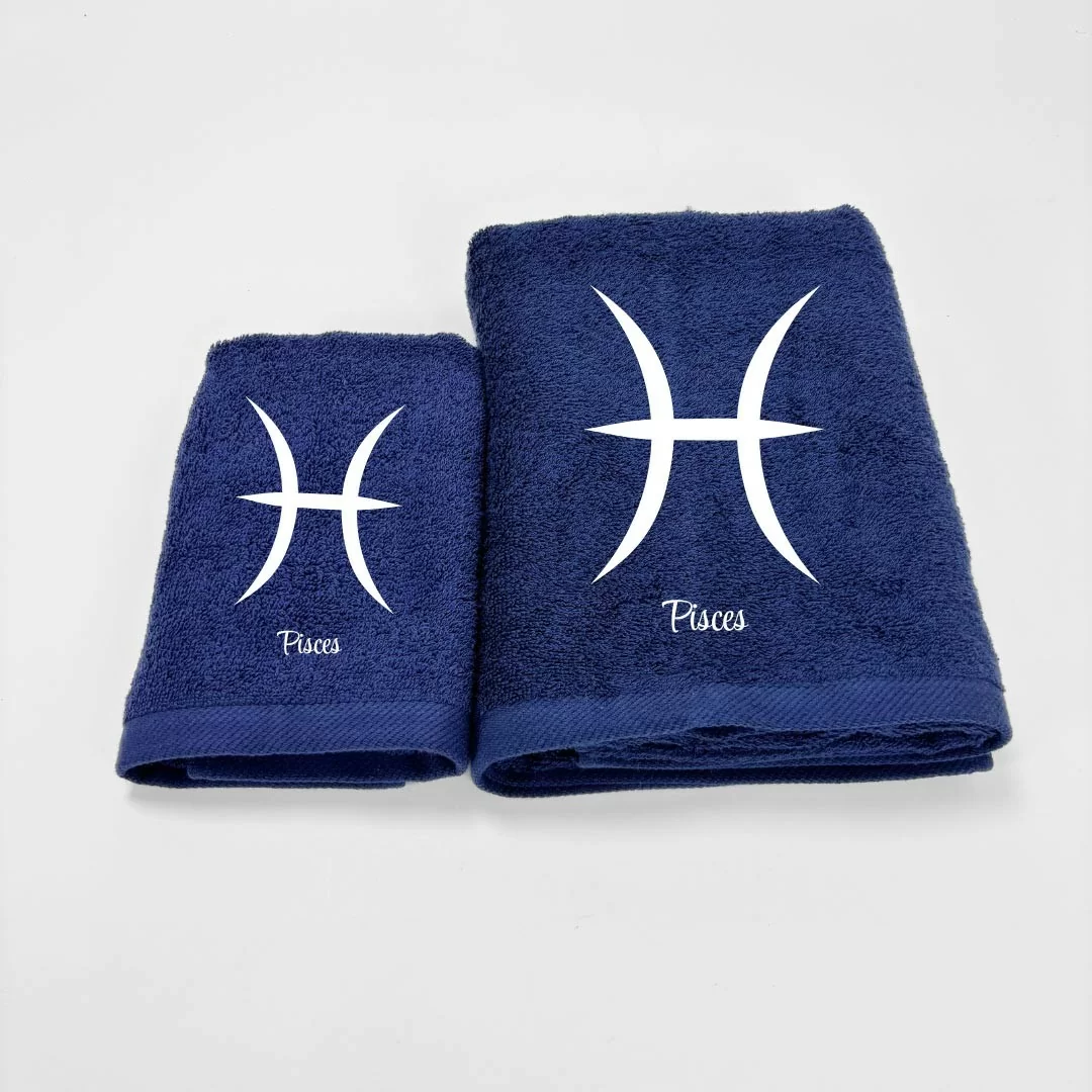 Coppia Asciugamani Personalizzati LineaBlu art....