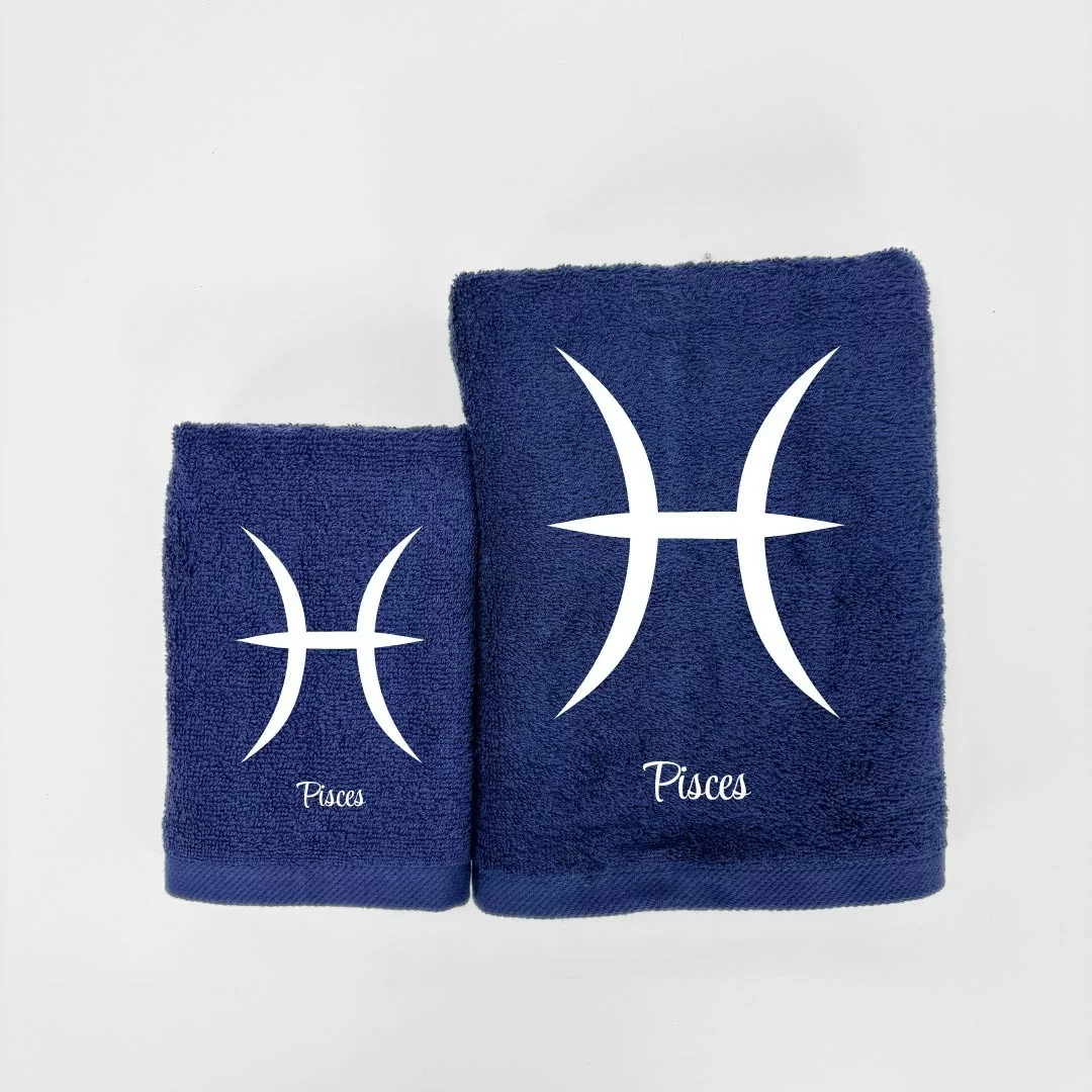 Coppia Asciugamani Personalizzati LineaBlu art....