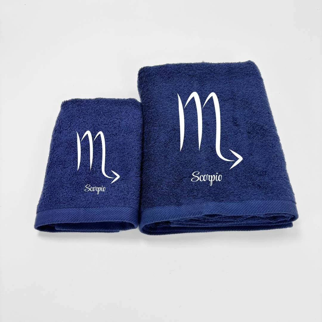Coppia Asciugamani Personalizzati LineaBlu art....
