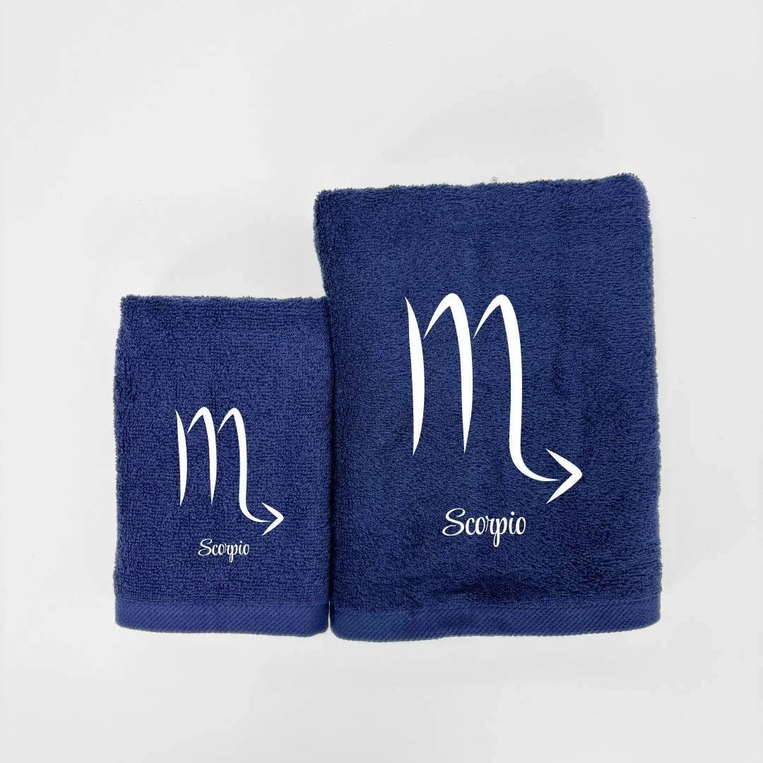 Coppia Asciugamani Personalizzati LineaBlu art....