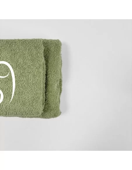 Coppia Asciugamani Personalizzati LineaBlu art. Oroscopo Verde