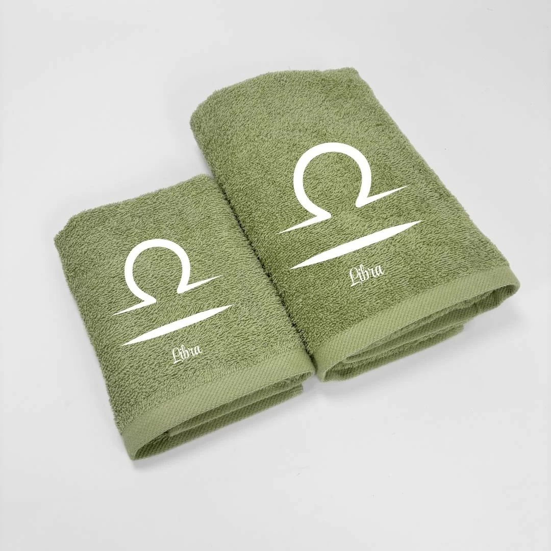 Coppia Asciugamani Personalizzati LineaBlu art....
