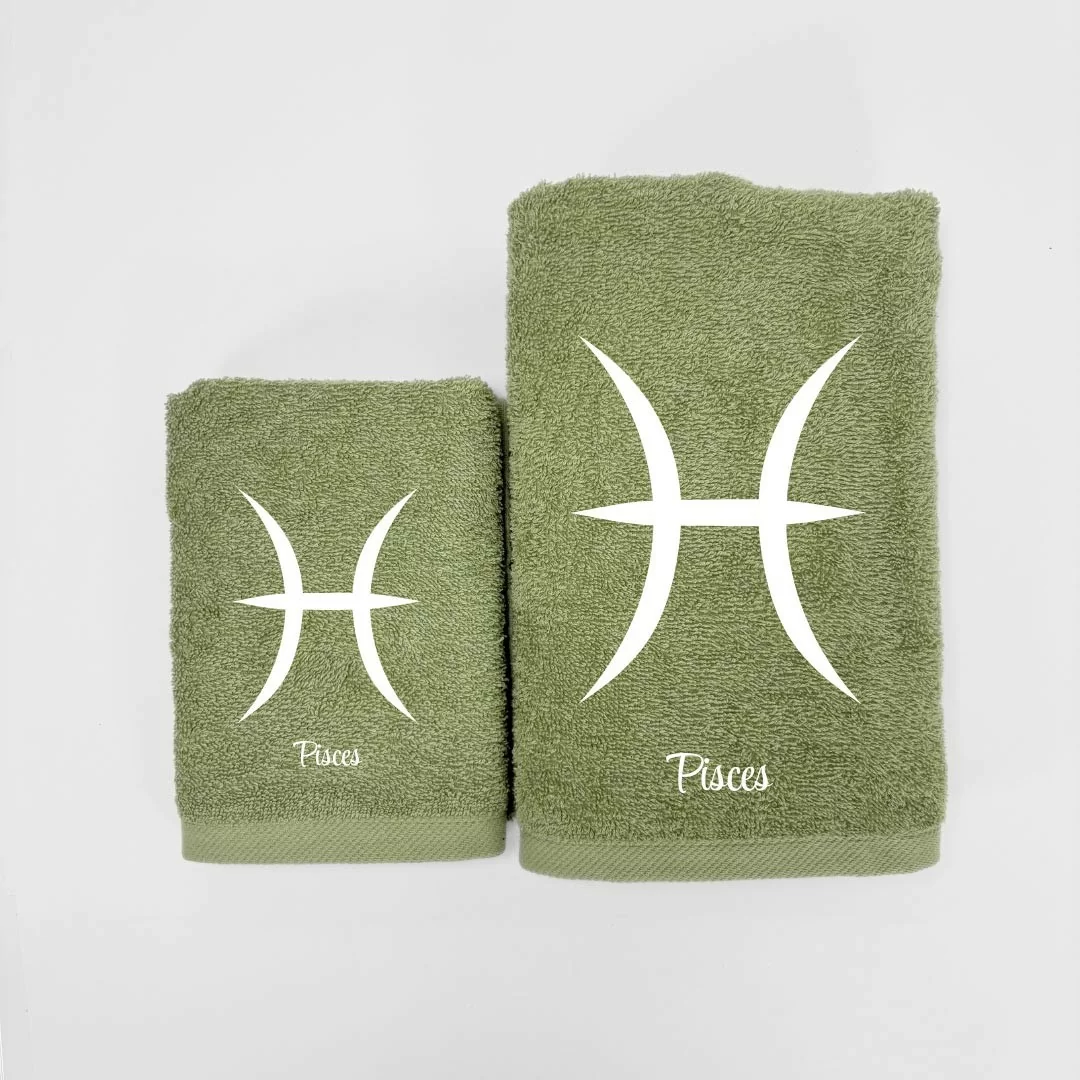 Coppia Asciugamani Personalizzati LineaBlu art....