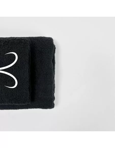Coppia Asciugamani Personalizzati LineaBlu art. Oroscopo Nero