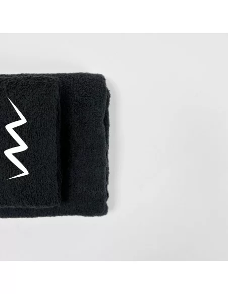 Coppia Asciugamani Personalizzati LineaBlu art. Oroscopo Nero