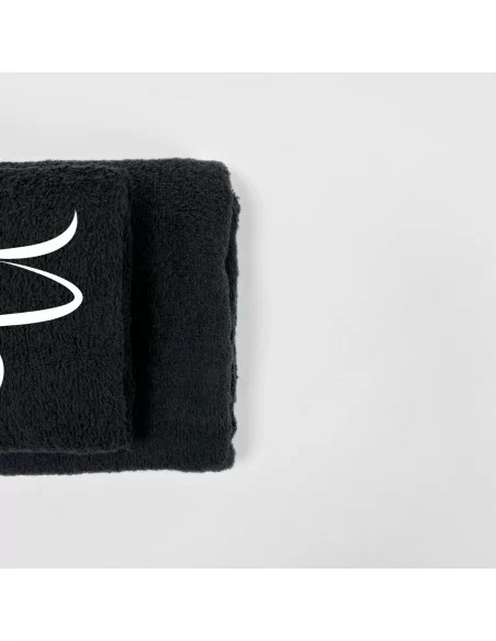 Coppia Asciugamani Personalizzati LineaBlu art. Oroscopo Nero