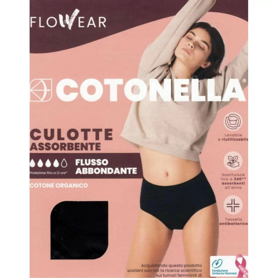 Culotte Cotone Donna Cotonella FloWear art....