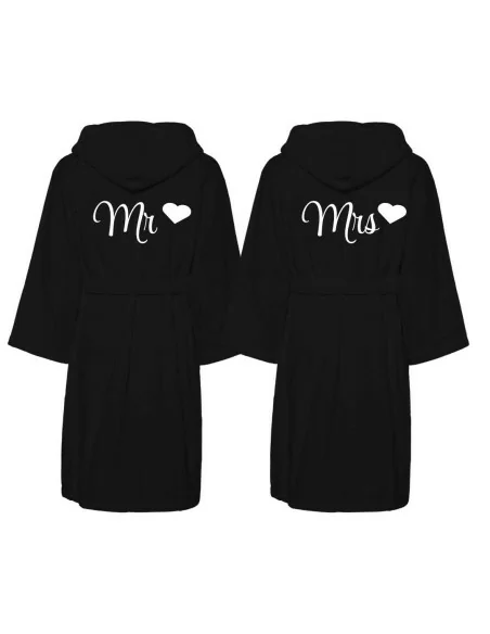 Accappatoio Lui e Lei Spugna LineaBlu art. Mr e Mrs Monocolore