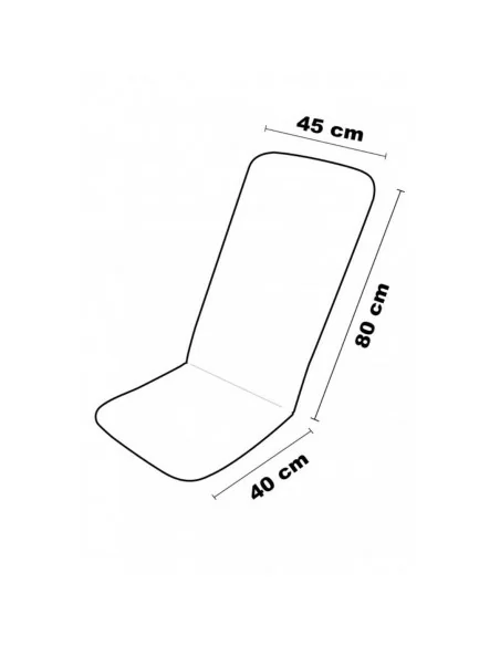 Cuscino da Giardino Sedie a Sdraio Maratex art. Relax120 a Righe