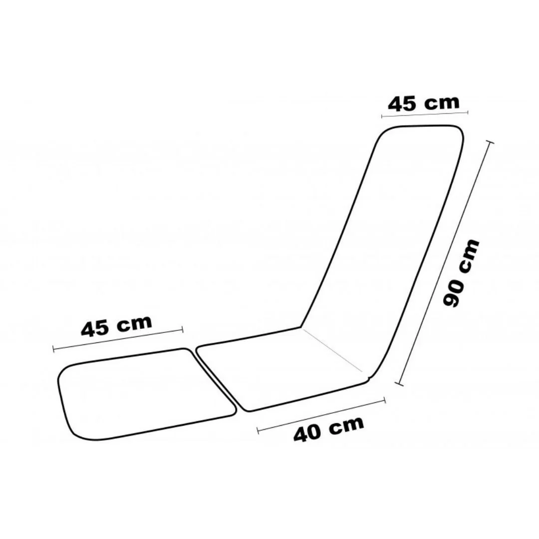 Cuscino per Sdraio Maratex art. Topazio 130x45cm