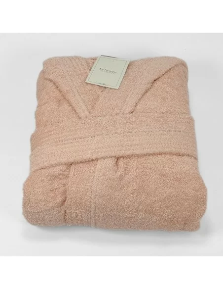 Accappatoio Personalizzato Rosa Cipria LineaBlu art. Marte