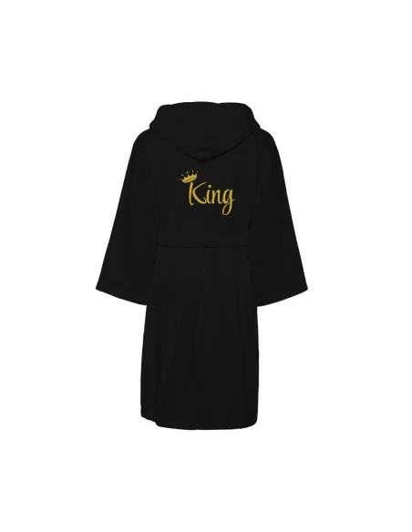 King e Queen Accappatoio Lui e Lei LineaBlu Nero e Bordeaux