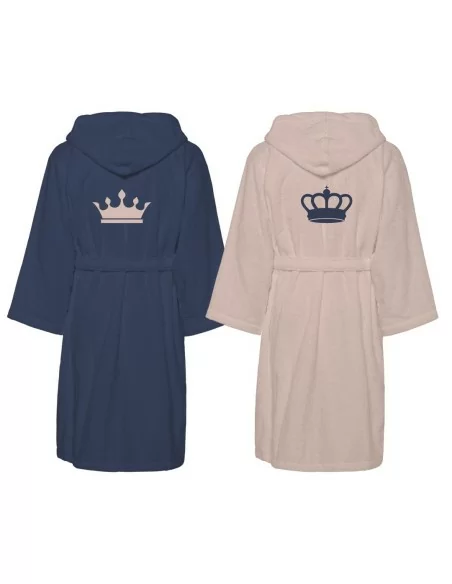 Accappatoio Lui e Lei LineaBlu art. Crown King e Crown Queen