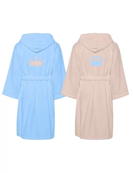 Accappatoio Lui e Lei LineaBlu art. Crown King e Crown Queen