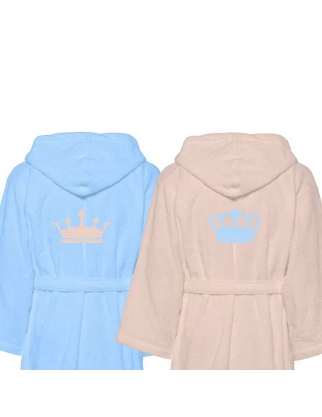 Accappatoio Lui e Lei LineaBlu art. Crown King e Crown Queen