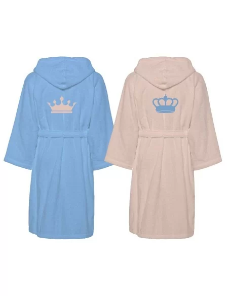 Accappatoio Lui e Lei LineaBlu art. Crown King e Crown Queen
