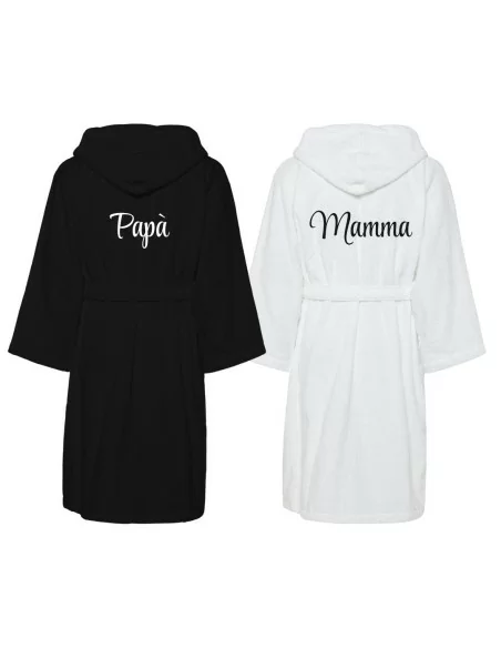 Accappatoio Lui e Lei LineaBlu art. Bicolor Papà e Mamma