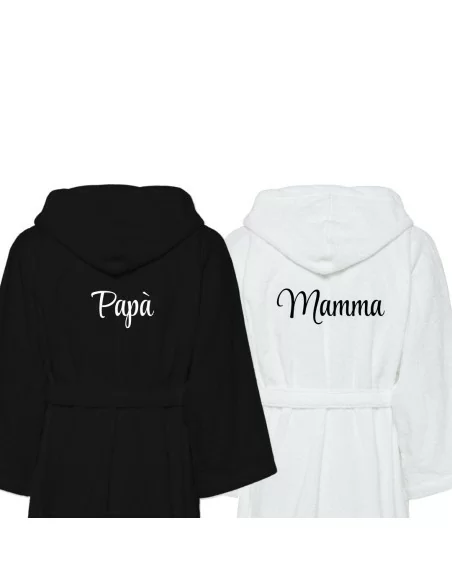 Accappatoio Lui e Lei LineaBlu art. Bicolor Papà e Mamma