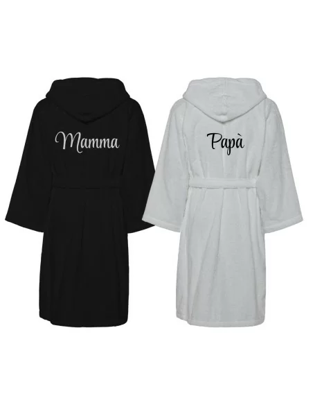 Accappatoio Lui e Lei LineaBlu art. Bicolor Papà e Mamma