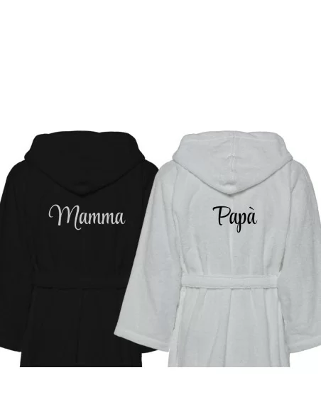 Accappatoio Lui e Lei LineaBlu art. Bicolor Papà e Mamma