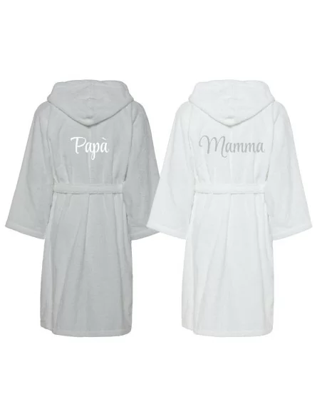 Accappatoio Lui e Lei LineaBlu art. Bicolor Papà e Mamma