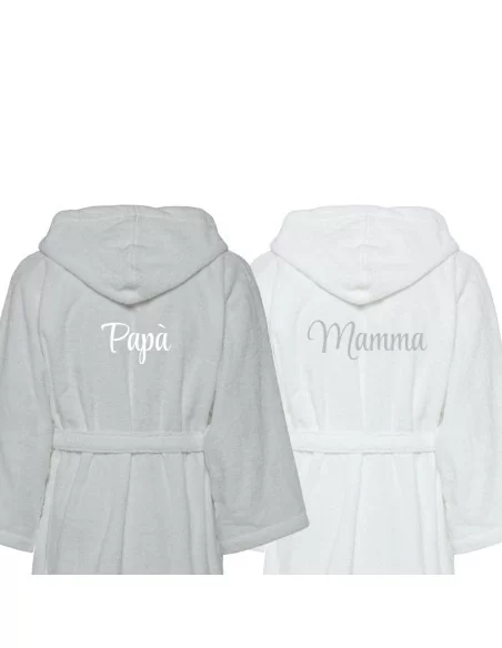 Accappatoio Lui e Lei LineaBlu art. Bicolor Papà e Mamma