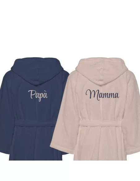 Accappatoio Lui e Lei LineaBlu art. Bicolor Papà e Mamma