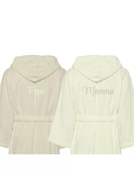 Accappatoio Lui e Lei LineaBlu art. Bicolor Papà e Mamma