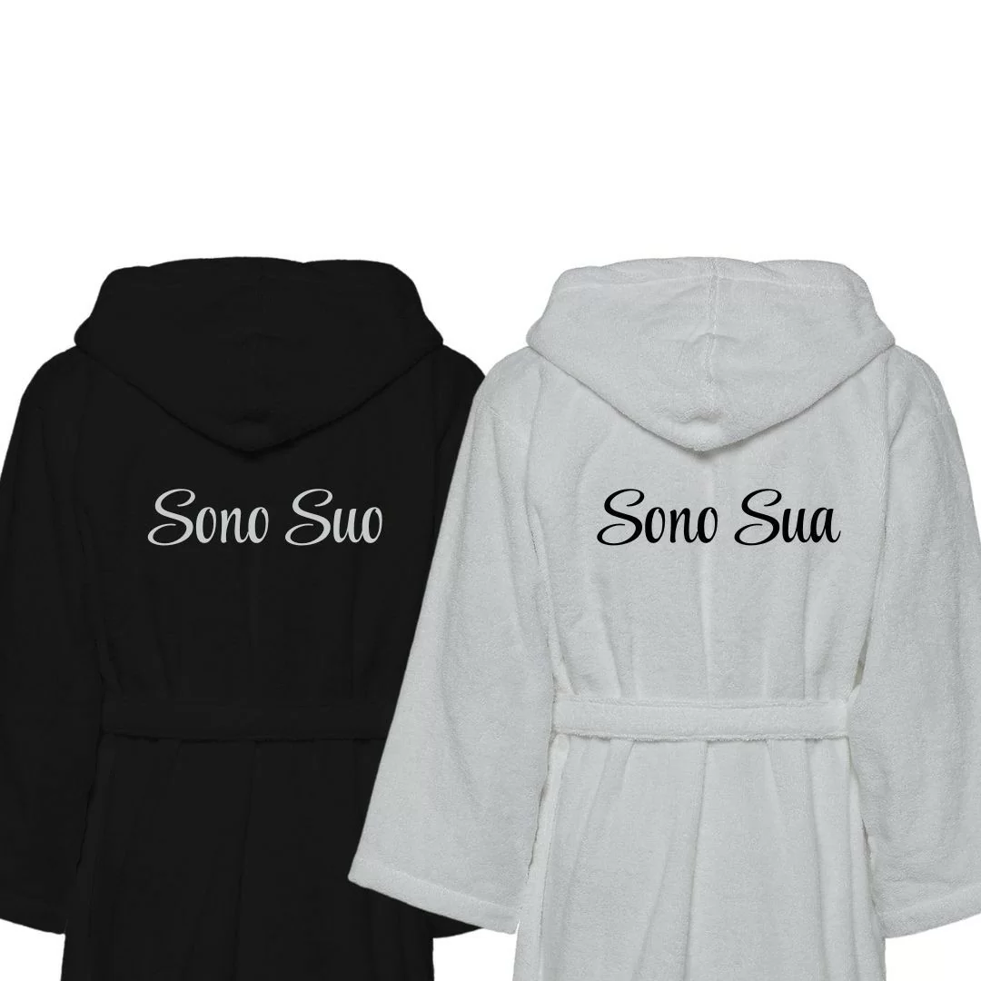 Accappatoio Lui e Lei LineaBlu art. Sono Suo e...