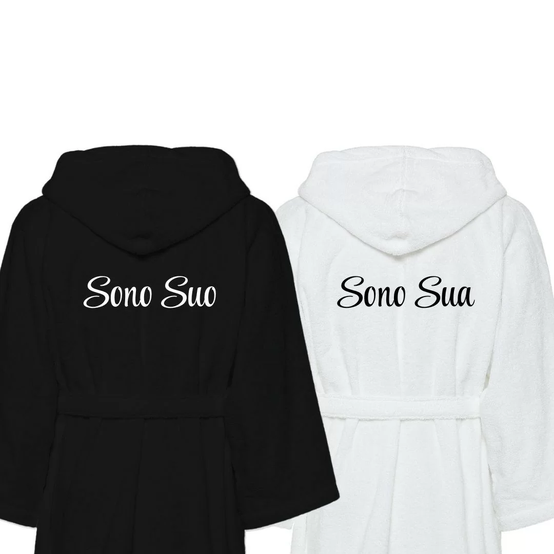 Accappatoio Lui e Lei LineaBlu art. Sono Suo e...