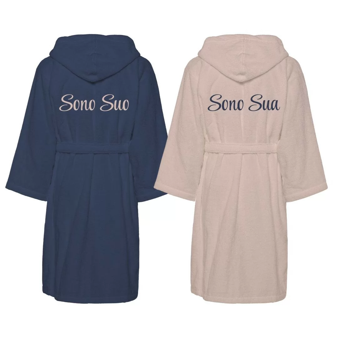 Accappatoio Lui e Lei LineaBlu art. Sono Suo e...