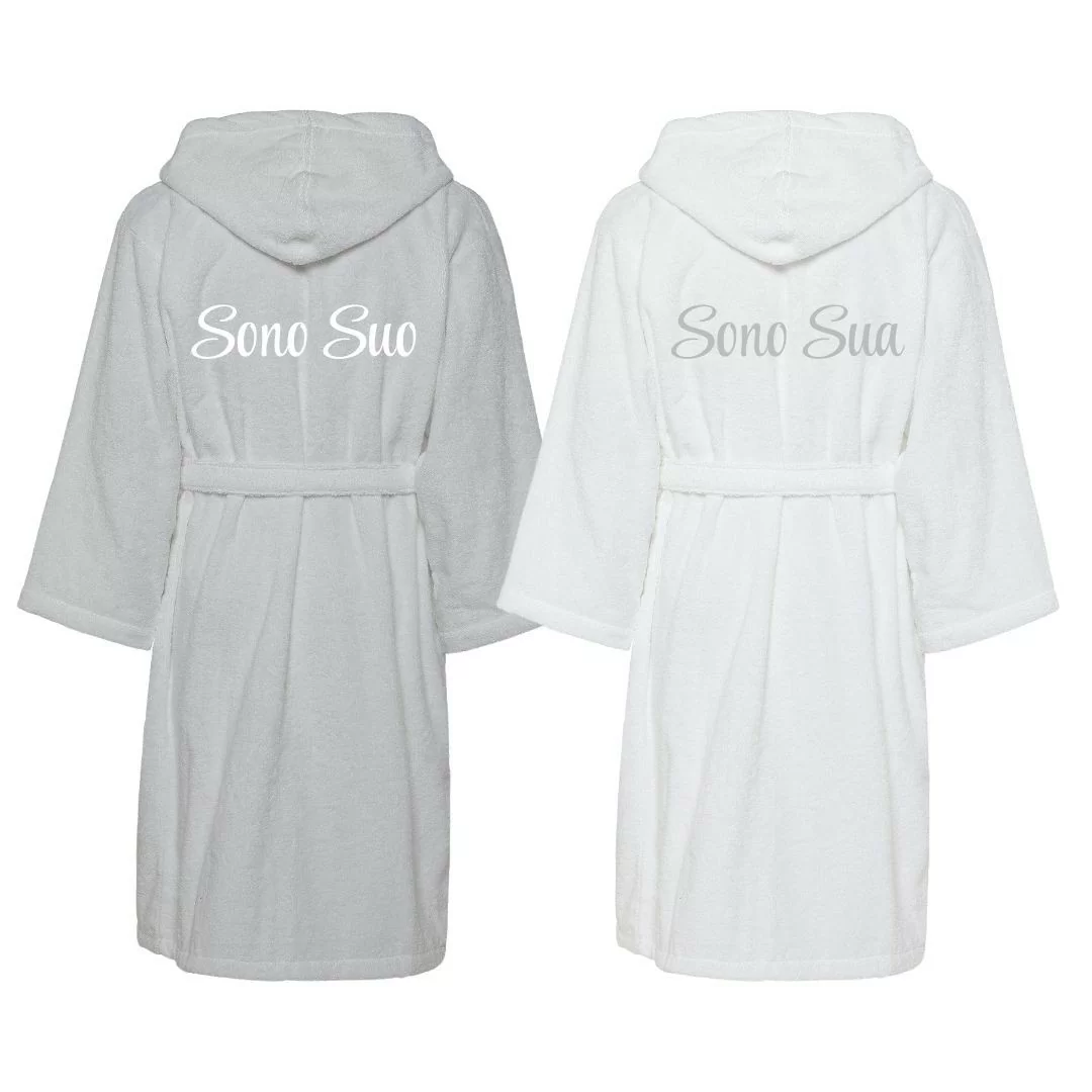 Accappatoio Lui e Lei LineaBlu art. Sono Suo e...