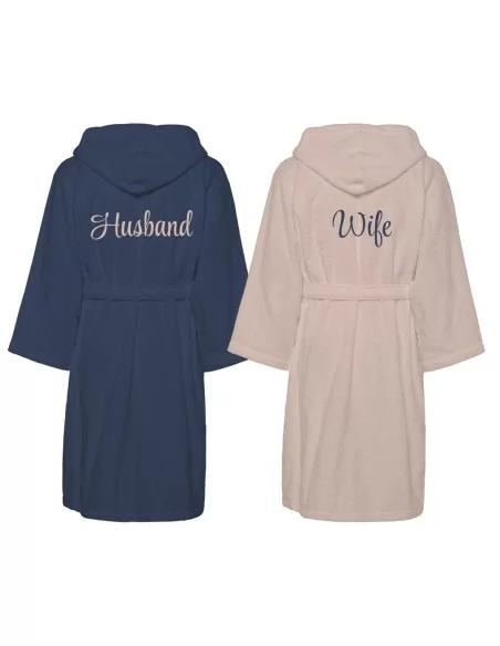 Accappatoio Lui e Lei LineaBlu art. Bicolor Husband e Wife