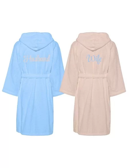 Accappatoio Lui e Lei LineaBlu art. Bicolor Husband e Wife