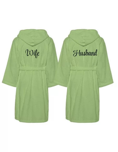 Accappatoio Lui e Lei LineaBlu art. Husband e Wife Ricamato