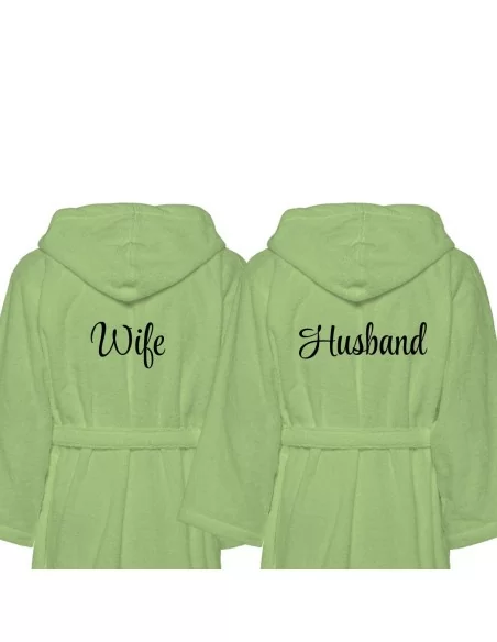 Accappatoio Lui e Lei LineaBlu art. Husband e Wife Ricamato