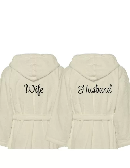 Accappatoio Lui e Lei LineaBlu art. Husband e Wife Ricamato