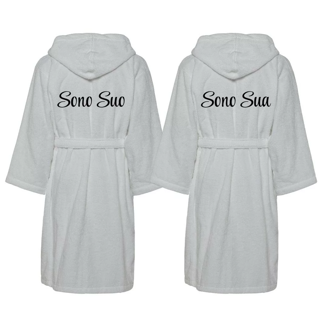 Accappatoio Lui e Lei LineaBlu art. Sono Suo e...