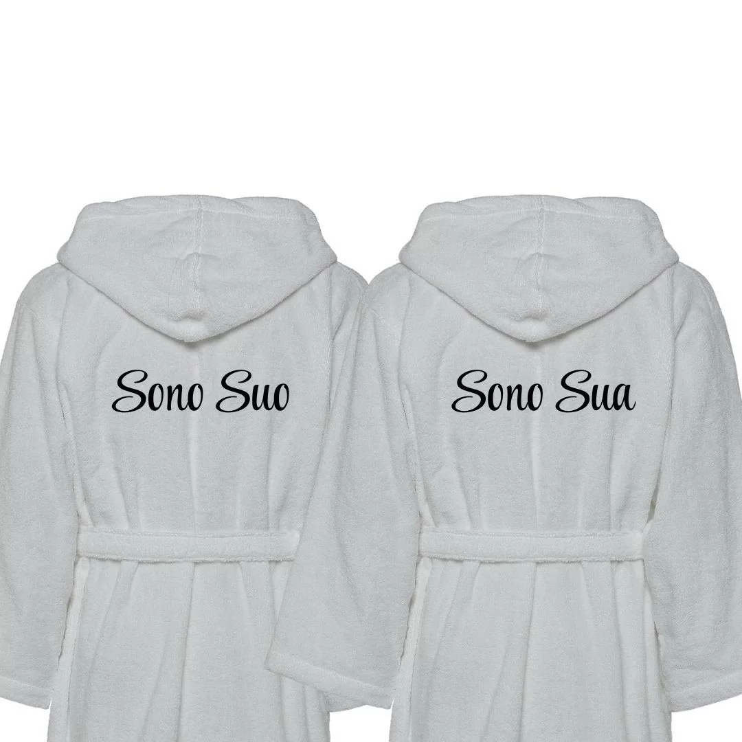 Accappatoio Lui e Lei LineaBlu art. Sono Suo e...