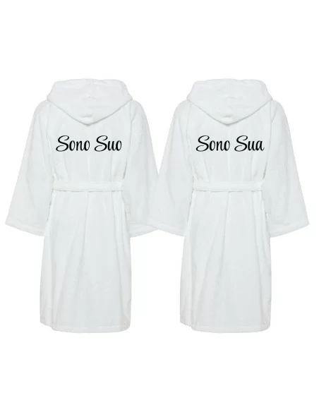 Accappatoio Lui e Lei LineaBlu art. Sono Suo e Sono Sua Ricamato