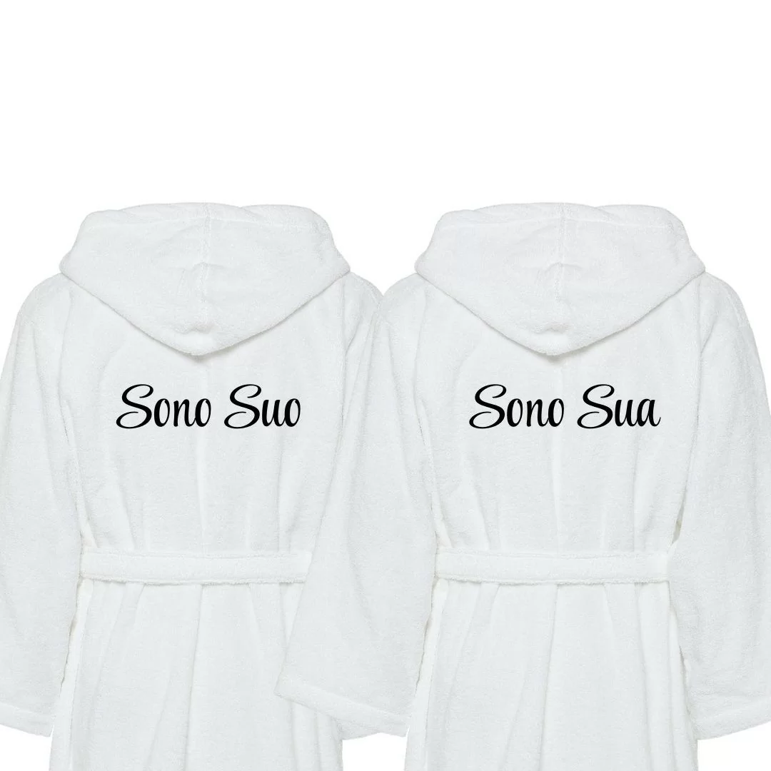 Accappatoio Lui e Lei LineaBlu art. Sono Suo e...