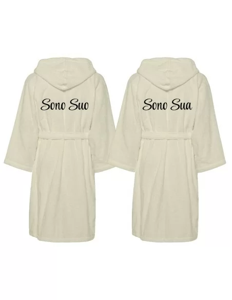 Accappatoio Lui e Lei LineaBlu art. Sono Suo e Sono Sua Ricamato