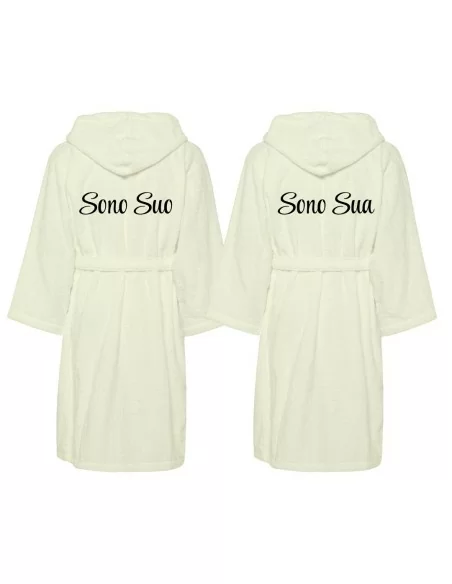 Accappatoio Lui e Lei LineaBlu art. Sono Suo e Sono Sua Ricamato