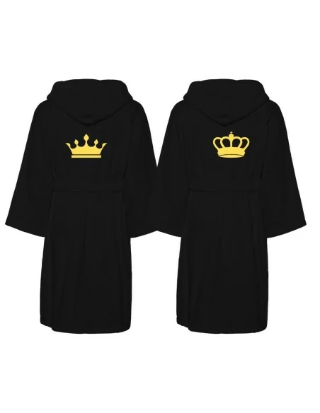 Accappatoio Lui e Lei LineaBlu art. Crown King e Queen Ricamato