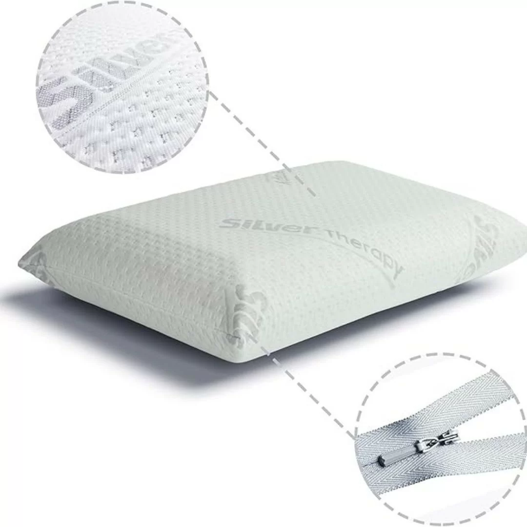 Guanciale Memory H13 art. Carbonio Federa Silver Therapy 2